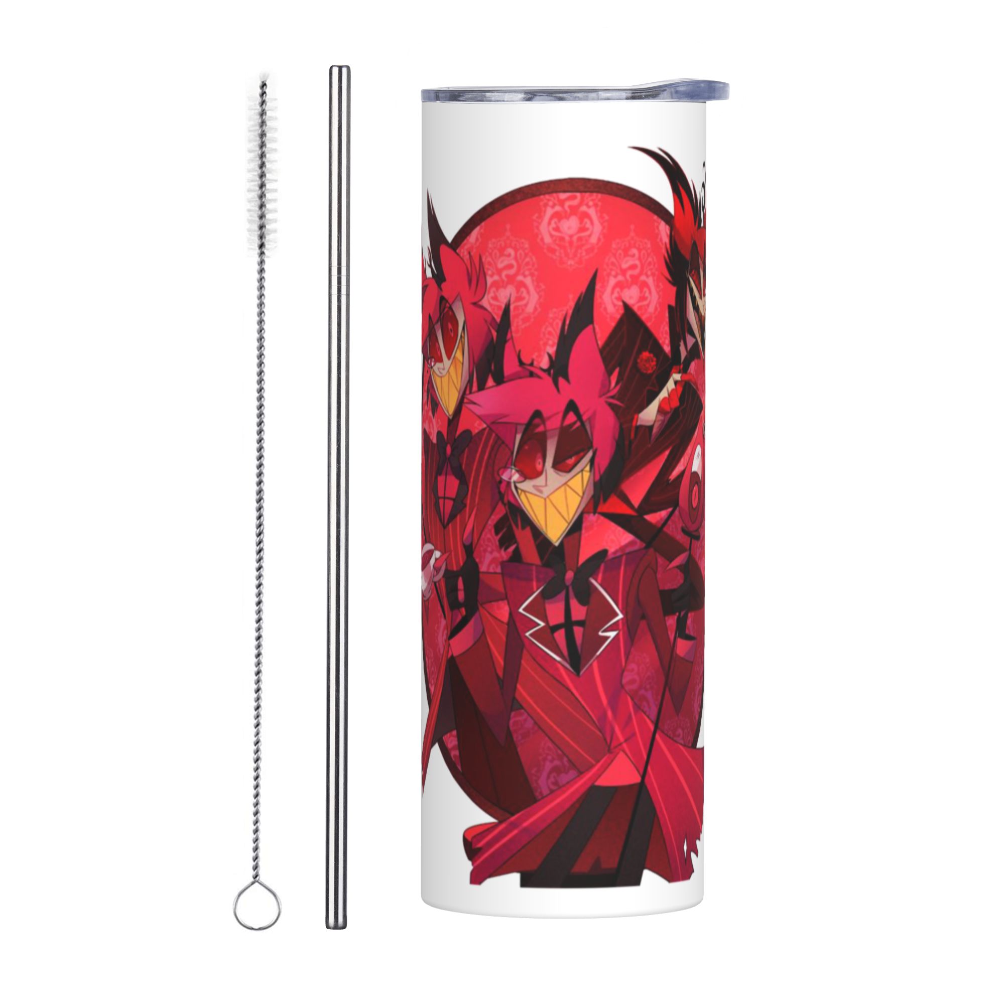 Stainless Steel Straw - Hazbins TV Show Animation Hotel Vacuum