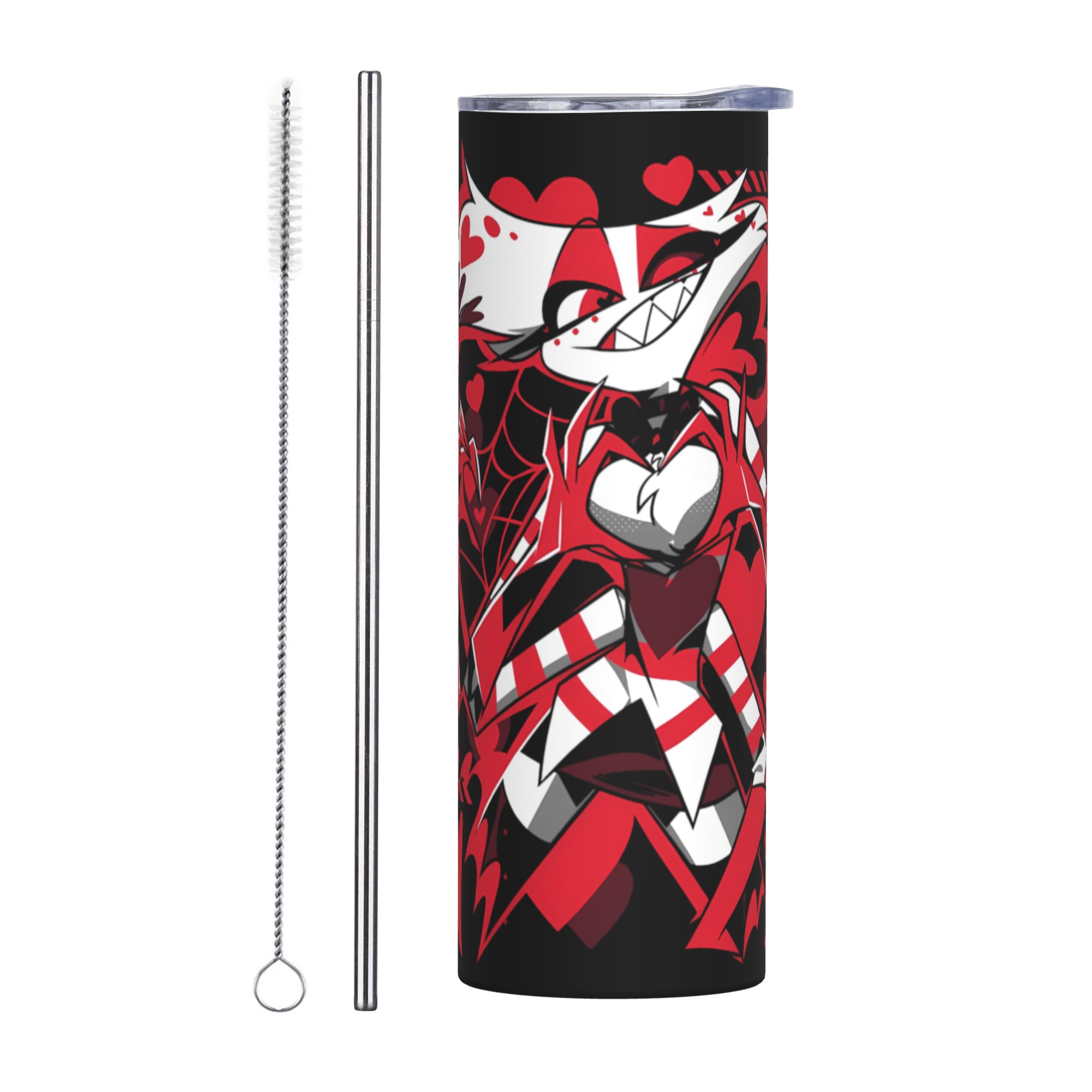 Stainless Steel Straw - Hazbins Anime Animation Hotel Angel Dust