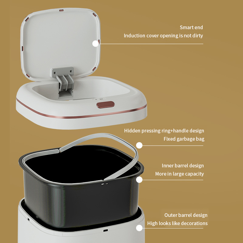 20/35/40L Smart Trash Can Larg - مراجعة Compost Bin Countertop وسعره
