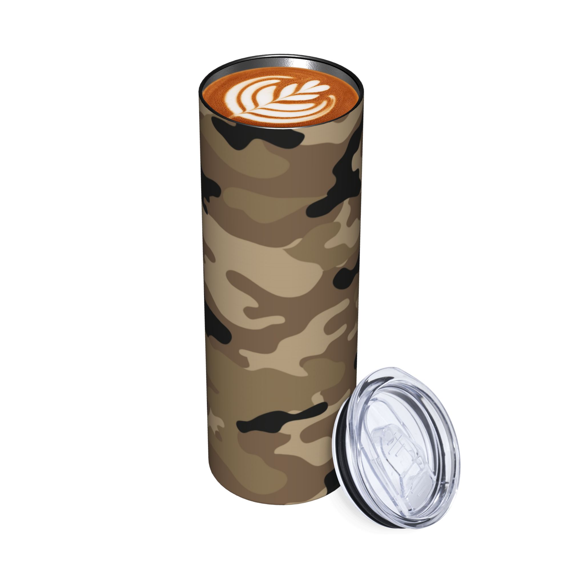 Brown Woodland Camo Pattern Va - مراجعة Stainless Steel Straw وسعره