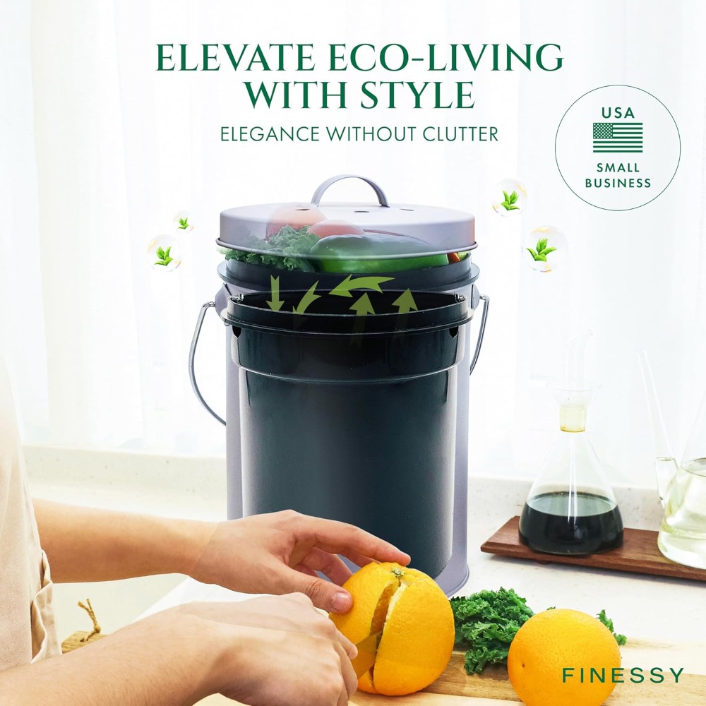 Indoor Compost Bin Kitchen Odo - مراجعة Compost Bin Countertop وسعره