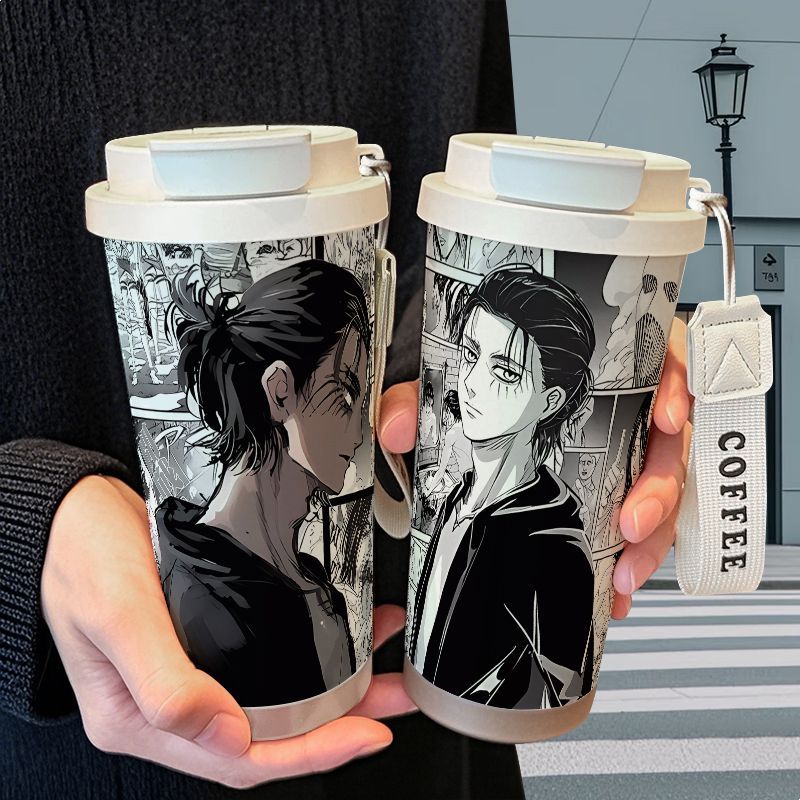 Attack on Titan Mikasa Ackerma - مراجعة Stainless Steel Straw وسعره