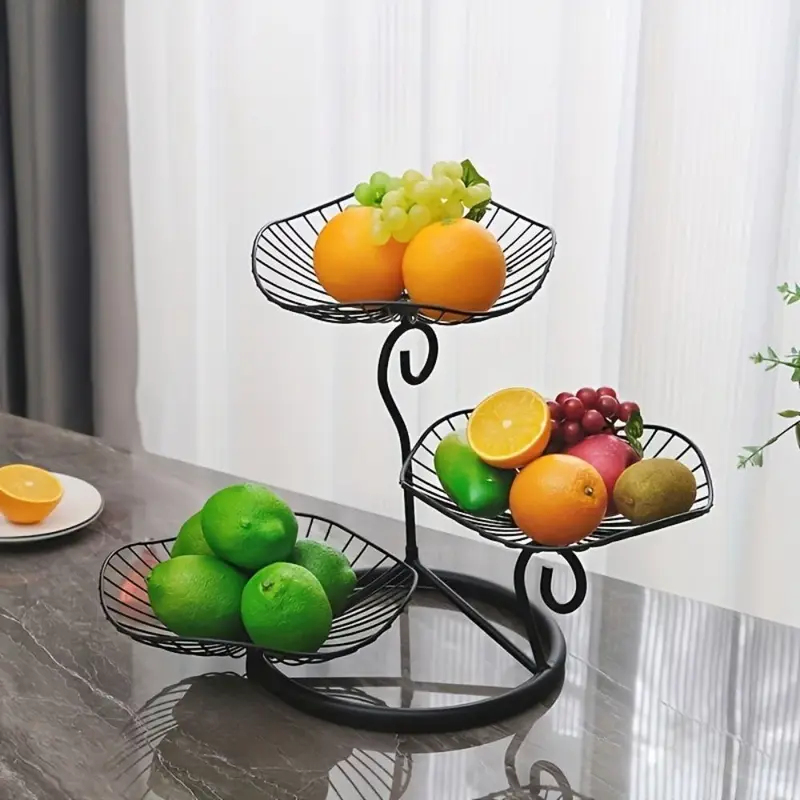 Exquisite 3-layer Fruit Tray C - مراجعة Compost Bin Countertop وسعره