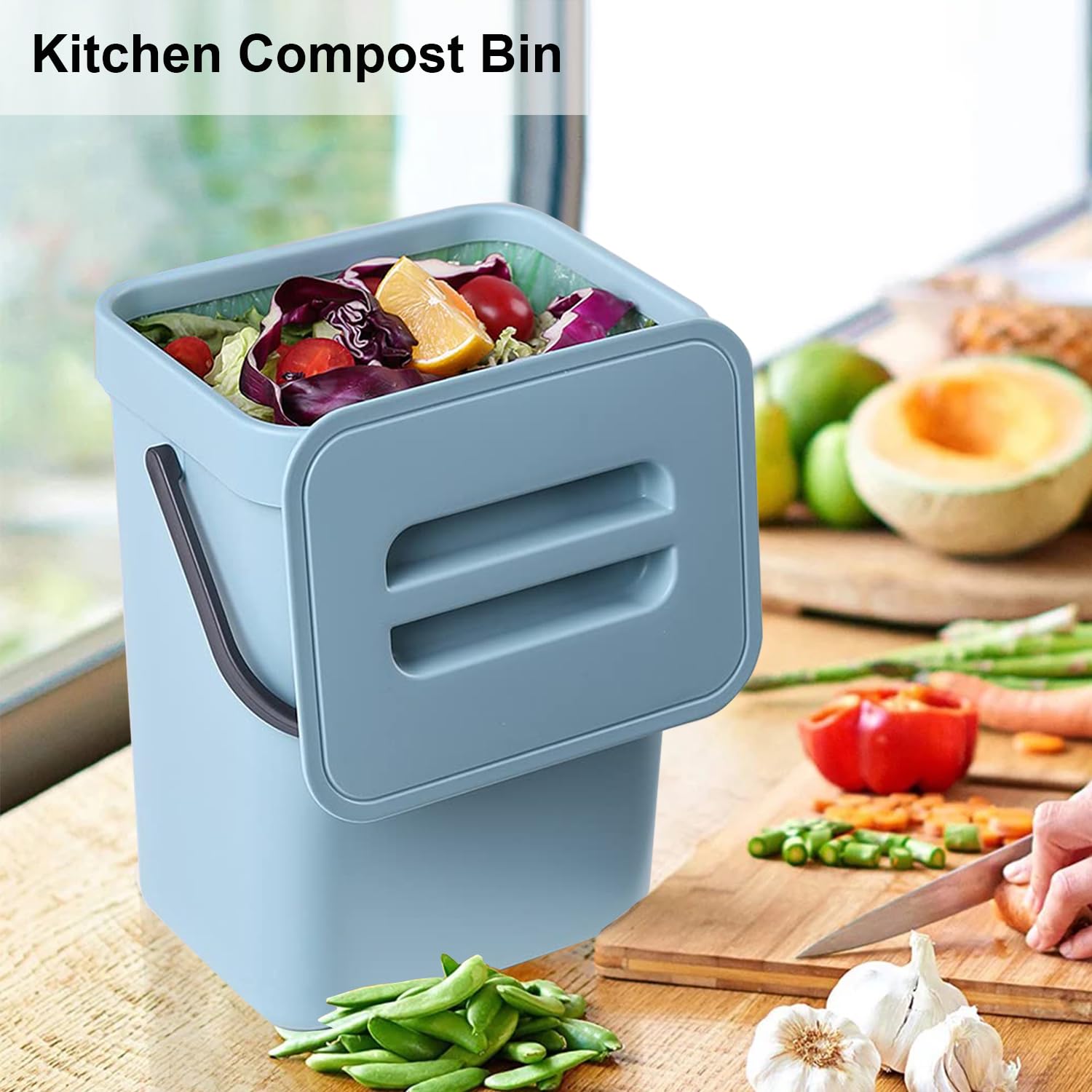 Compost Bin Kitchen, Small Com - مراجعة Compost Bin Countertop وسعره