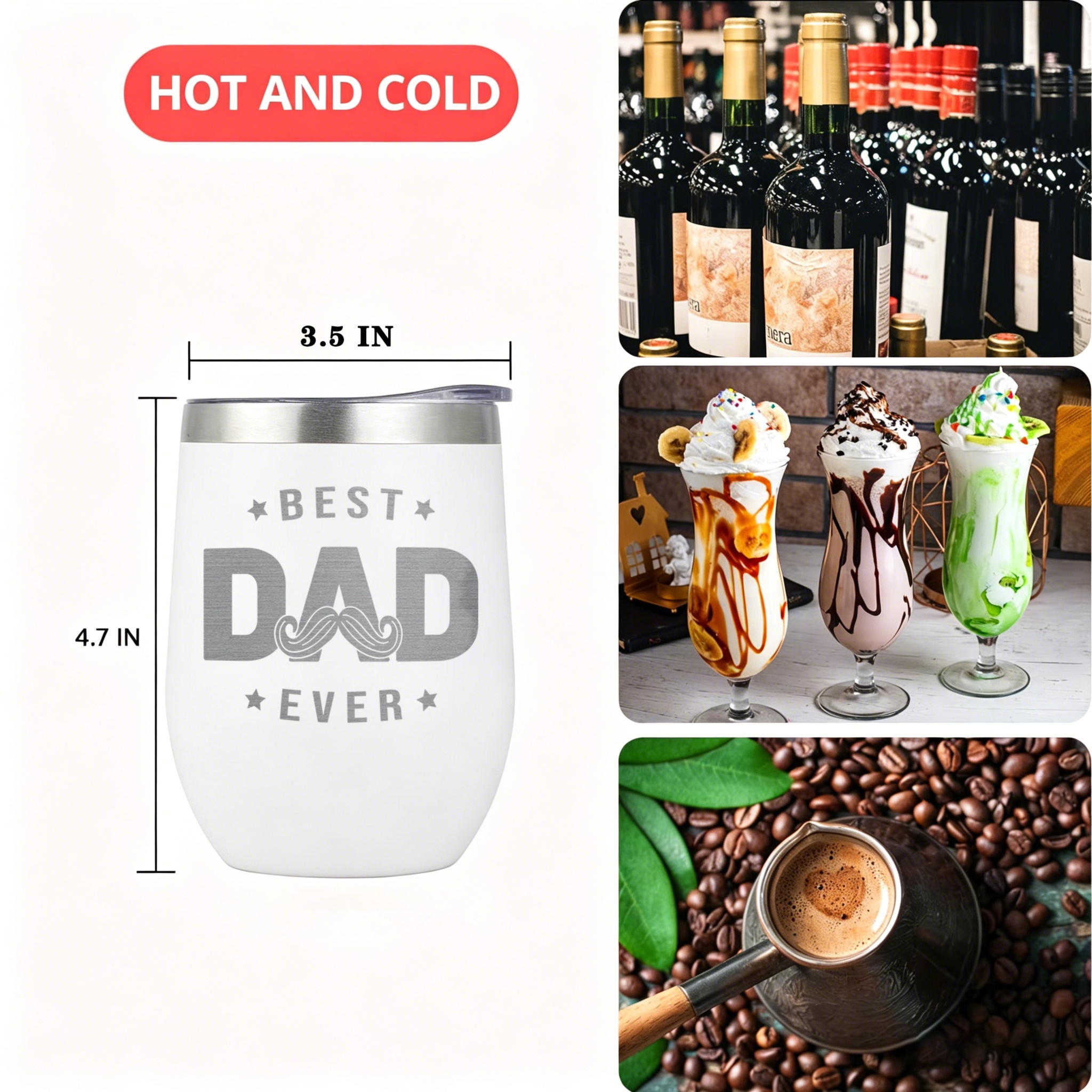 3-Piece Yerba Mate Cup Set — D - مراجعة Stainless Steel Straw وسعره