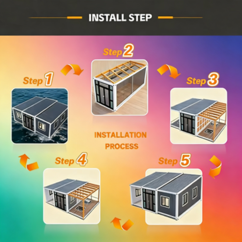 20ft 40ft Eco Friendly Modular - مراجعة Sustainable Living House وسعره