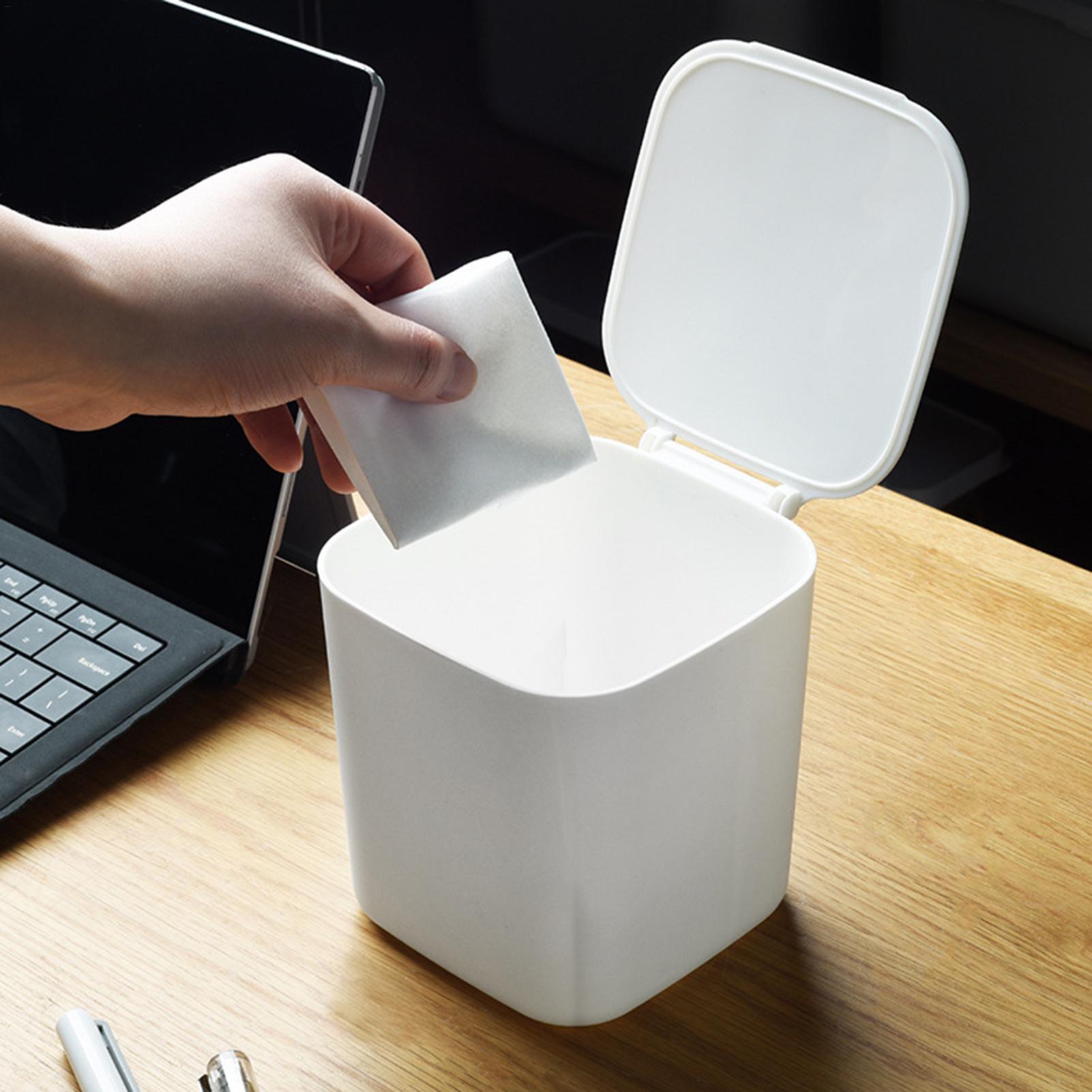 Desk Mini Trash Can with Lid S - مراجعة Compost Bin Countertop وسعره