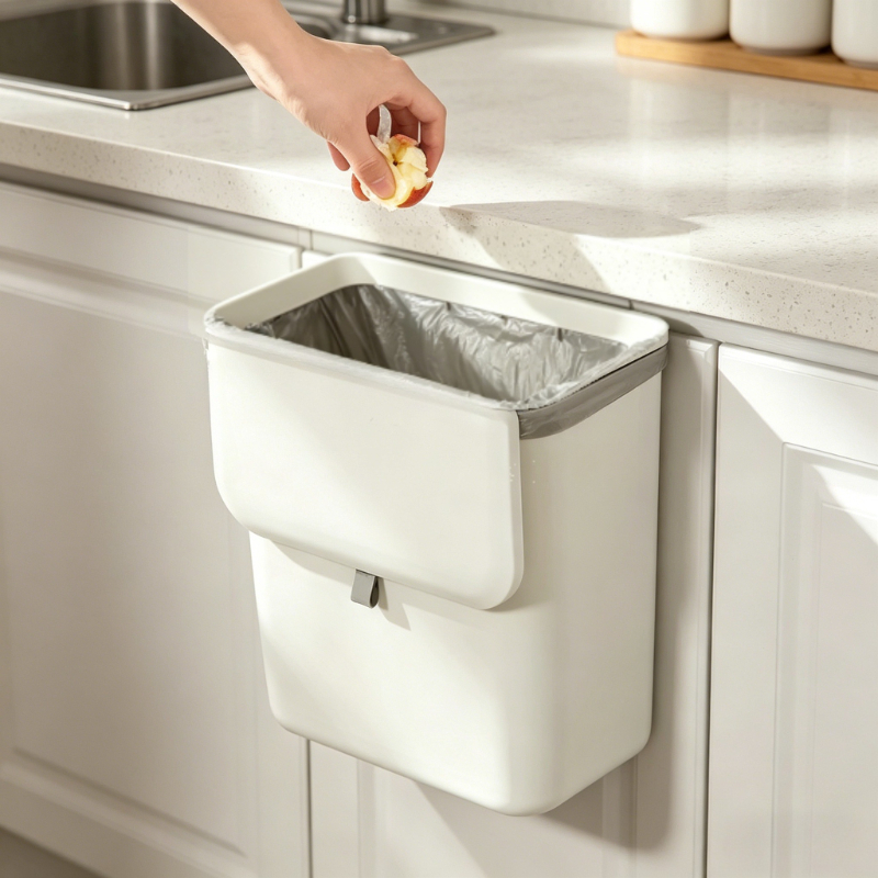 Kitchen Trash with Cover Home  - مراجعة Compost Bin Countertop وسعره