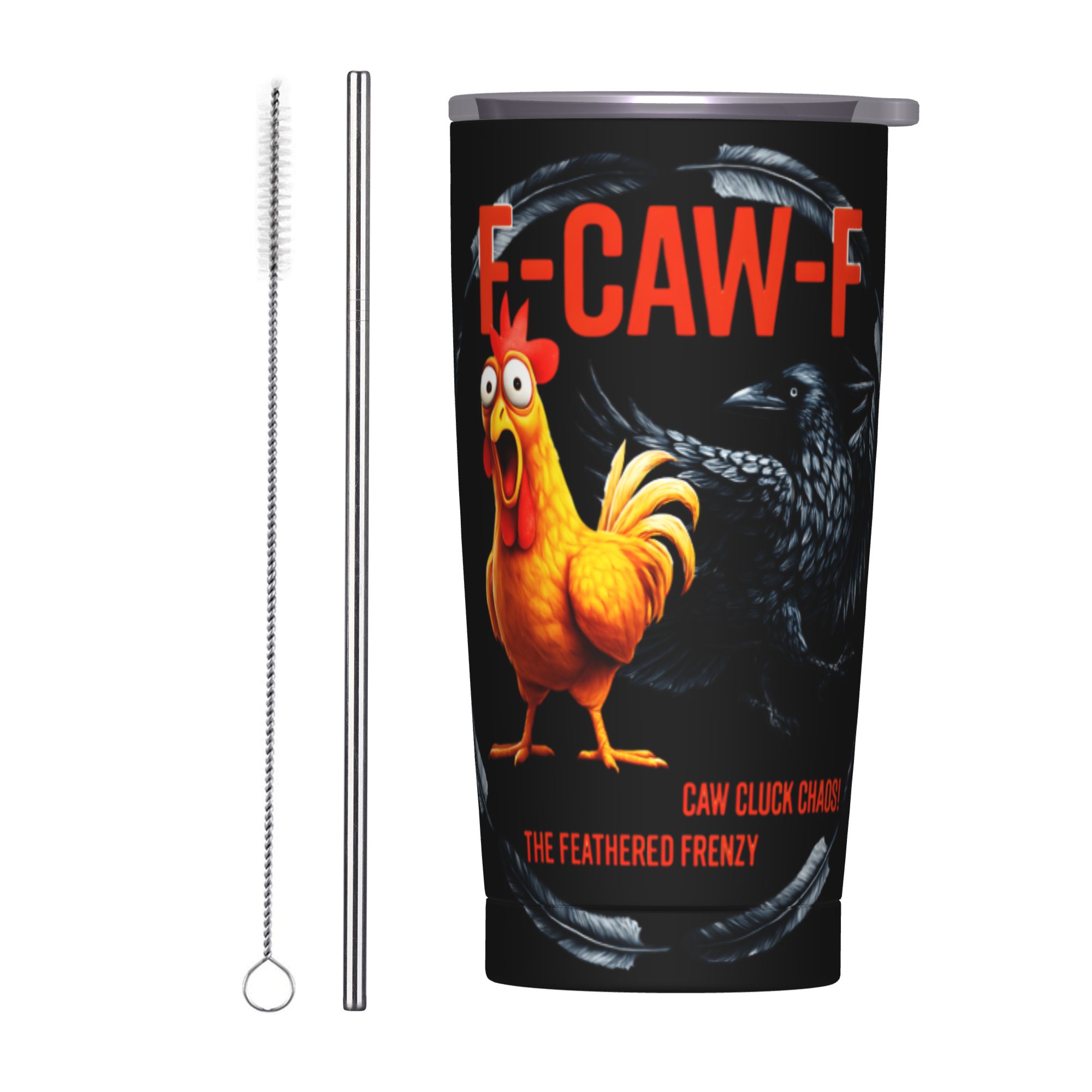 F-Caw-F Chicken FCAWF Insulate - مراجعة Stainless Steel Straw وسعره