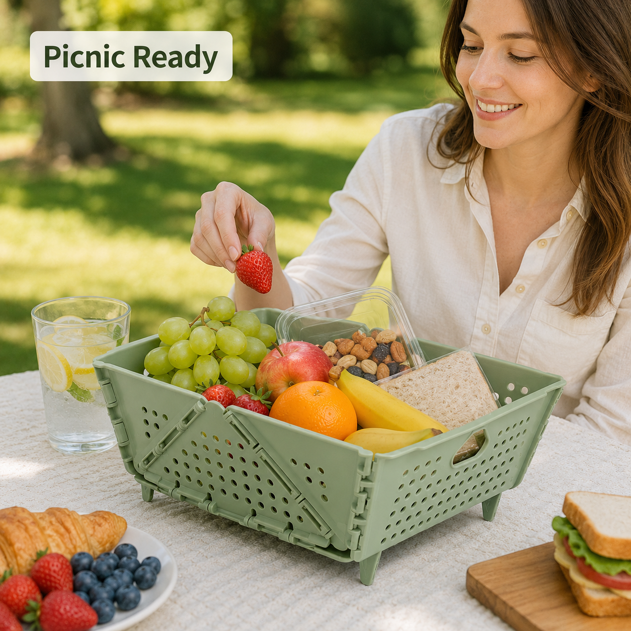 Foldable Fruit Basket Plastic  - مراجعة Compost Bin Countertop وسعره