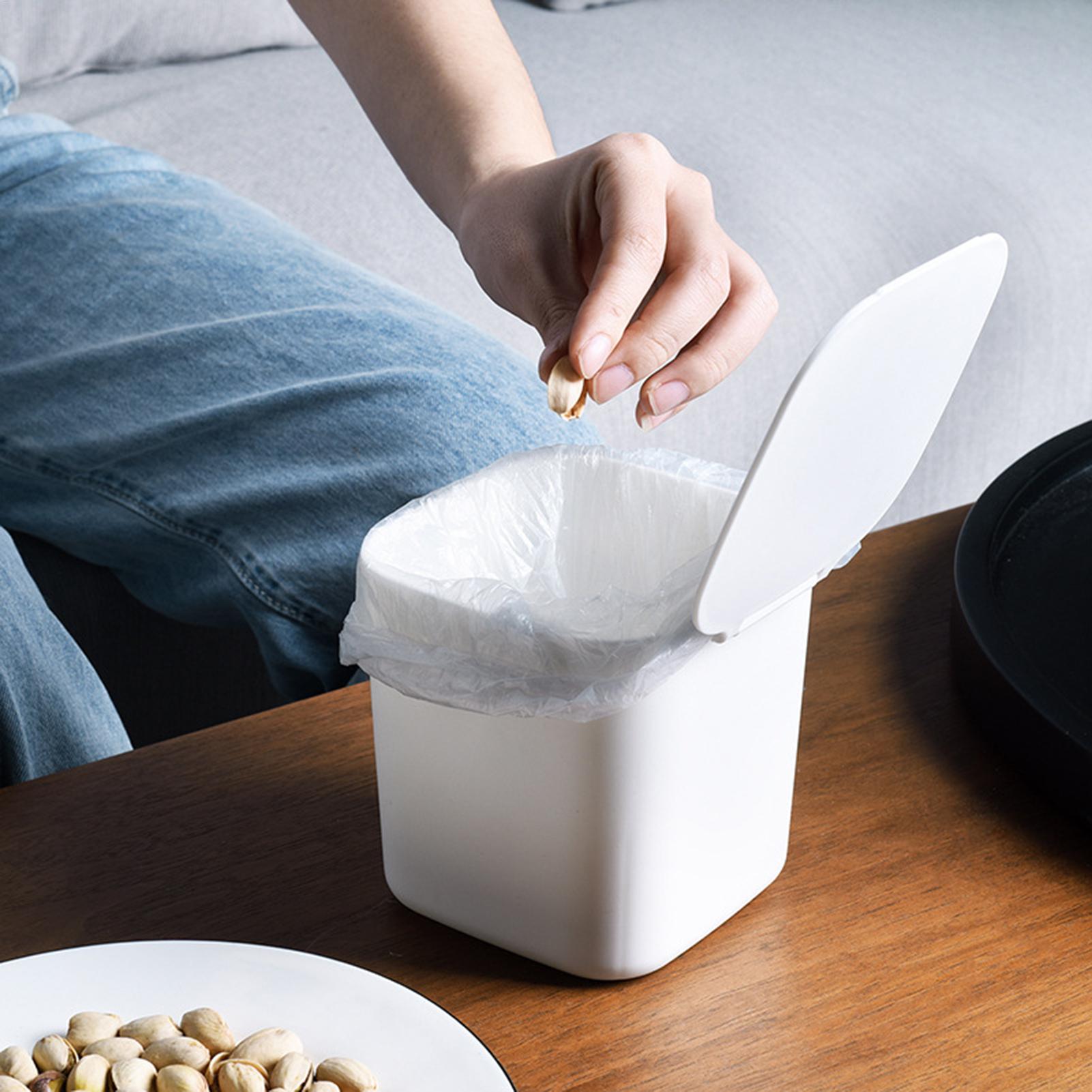 Mini Trash Can with Lid Small  - مراجعة Compost Bin Countertop وسعره