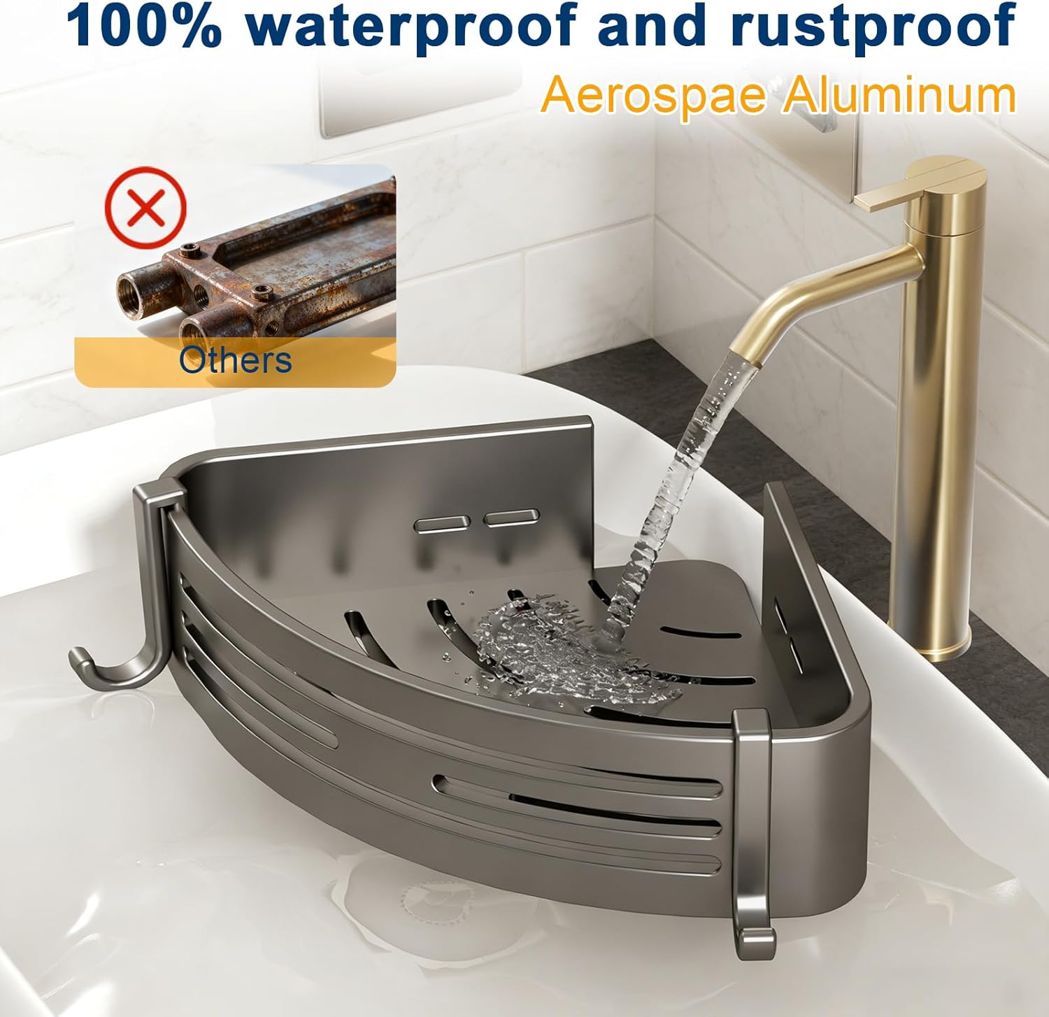 No-Drill Vacuum Suction Corner - مراجعة Compost Bin Countertop وسعره