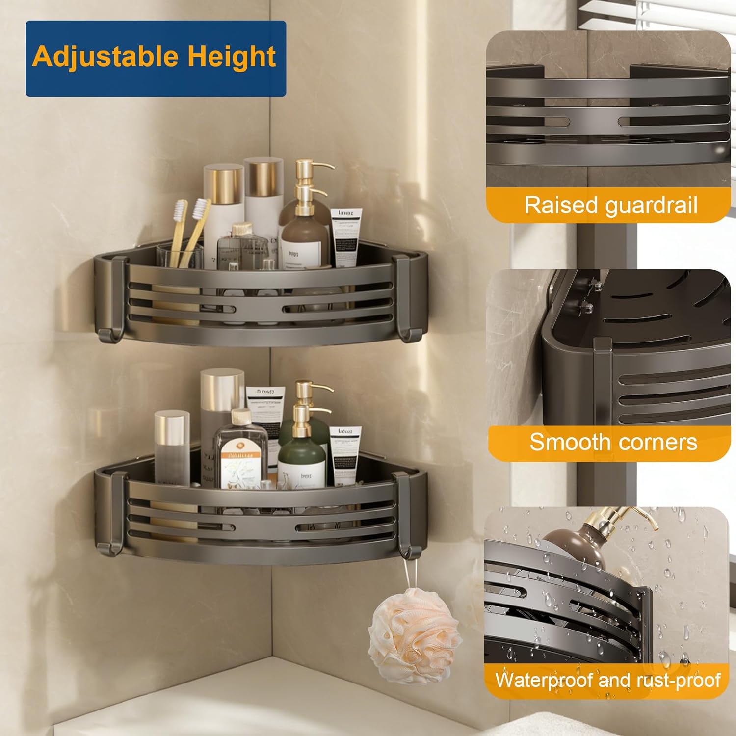 No-Drill Vacuum Suction Corner - مراجعة Compost Bin Countertop وسعره