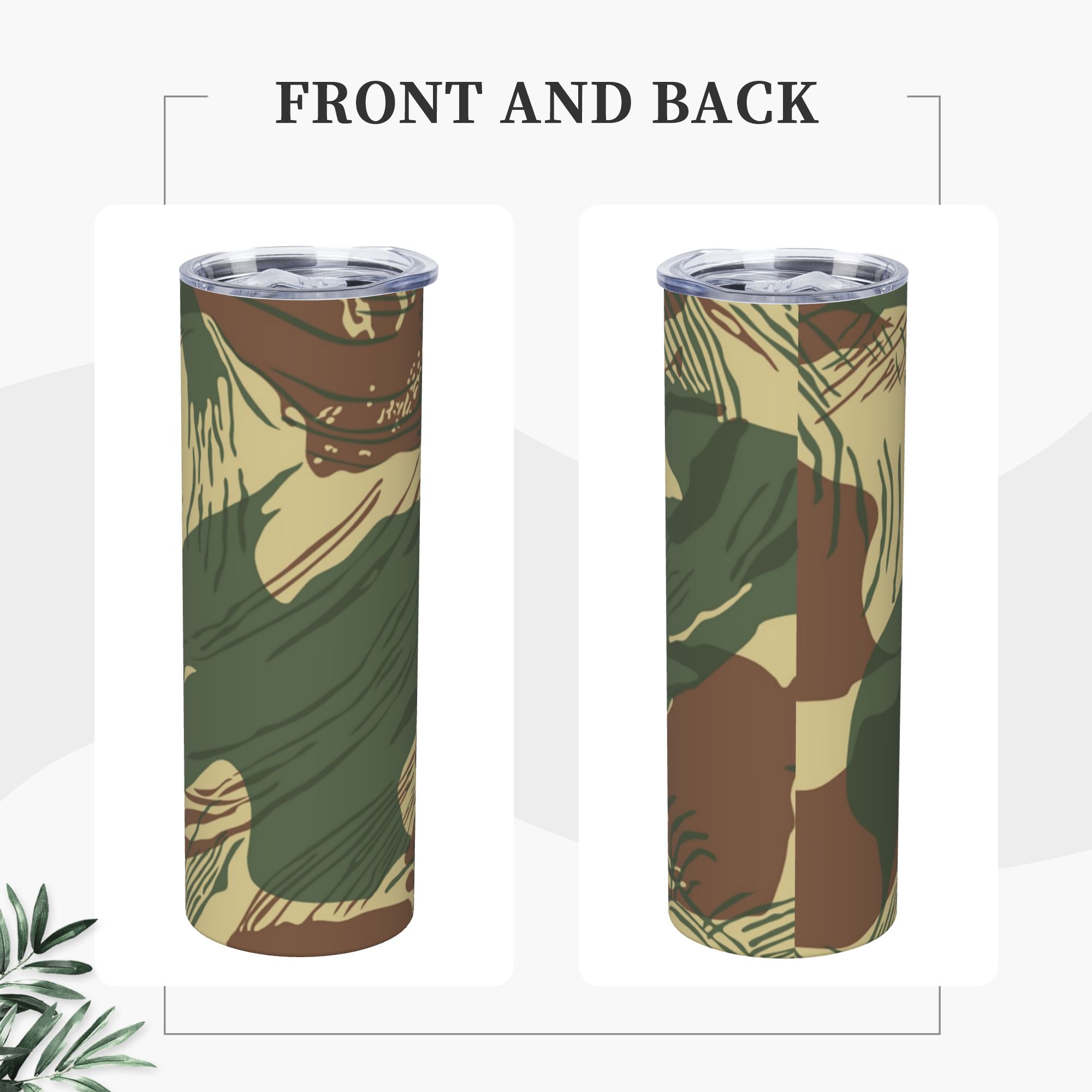 Rhodesian War Camouflage Tumbl - مراجعة Stainless Steel Straw وسعره