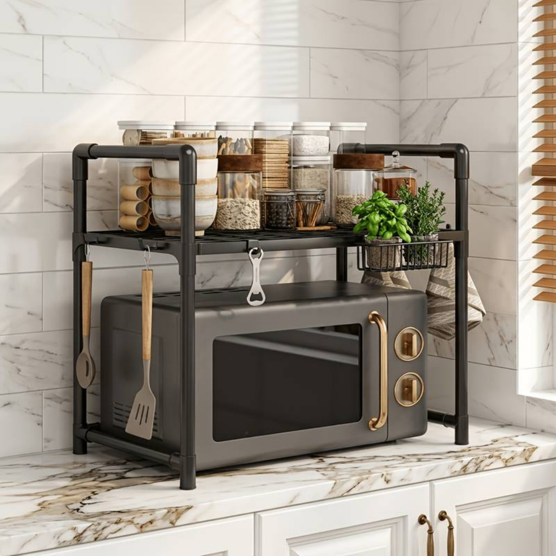 2-Tier Kitchen Microwave Oven  - مراجعة Compost Bin Countertop وسعره