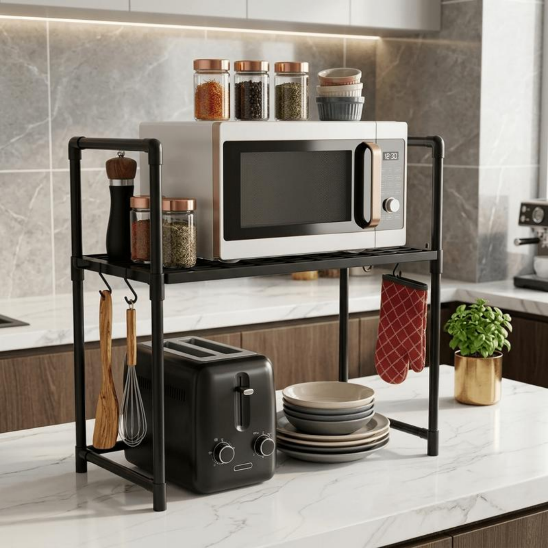 2-Tier Kitchen Microwave Oven  - مراجعة Compost Bin Countertop وسعره