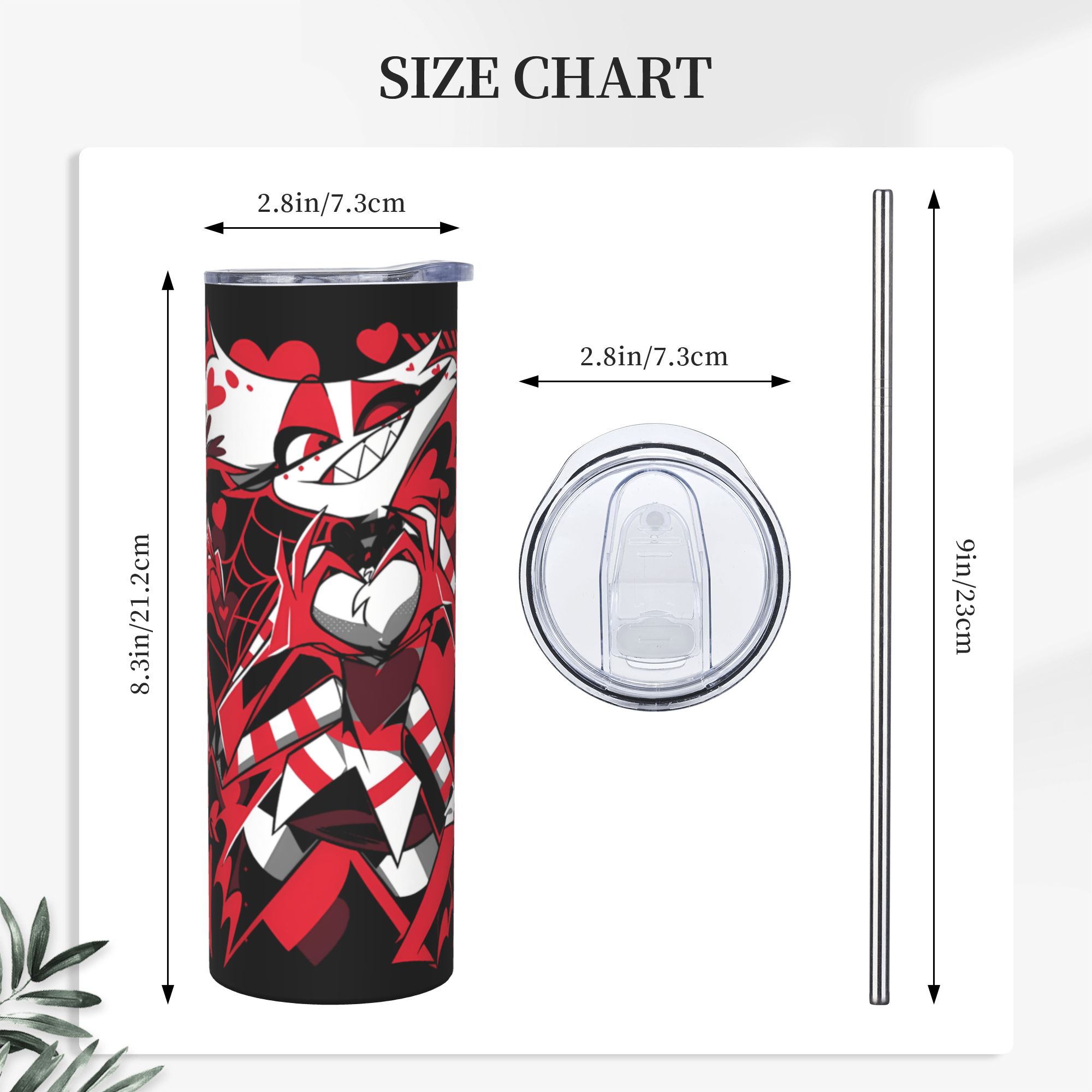 Hazbins Anime Animation Hotel  - مراجعة Stainless Steel Straw وسعره